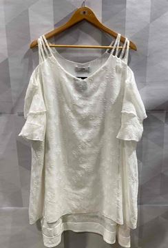 Immagine di PLUS SIZE CHIFFON SHORT SLEEVE TUNIC